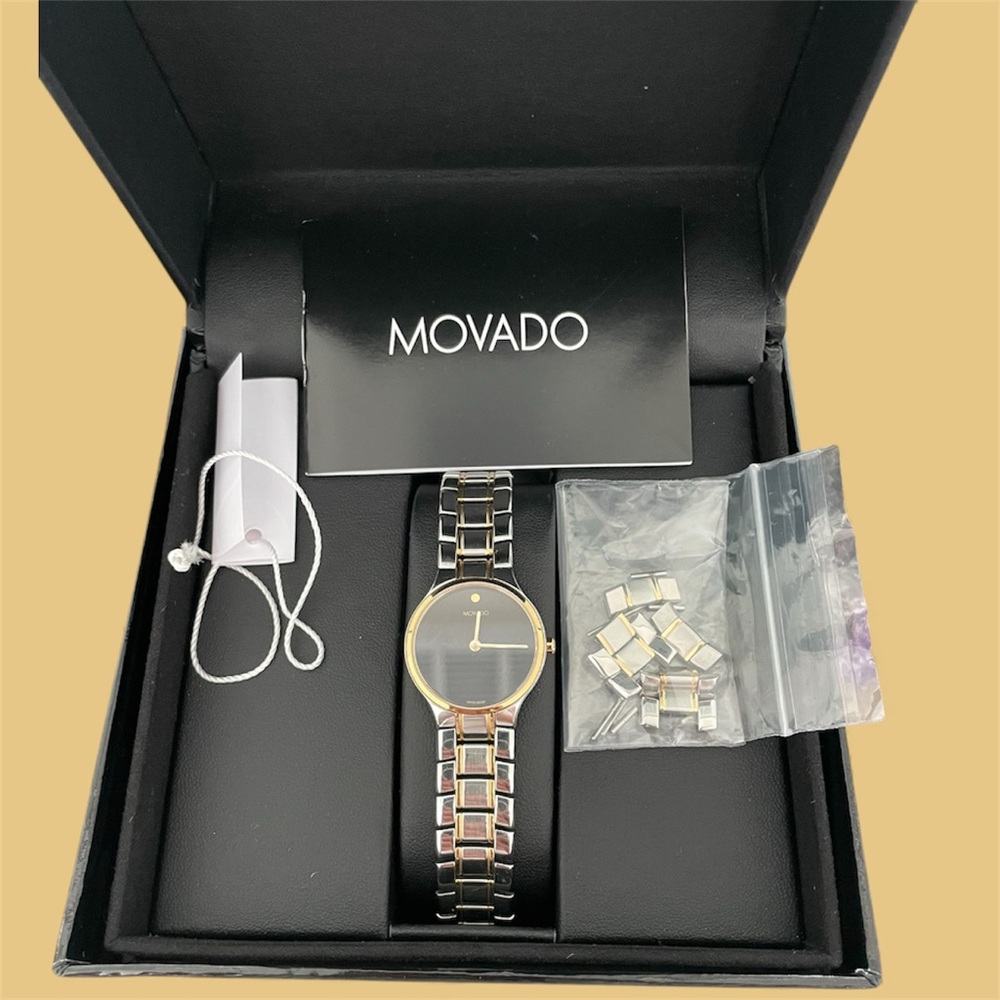 Movado Two-Tone Gold and Silver Watch